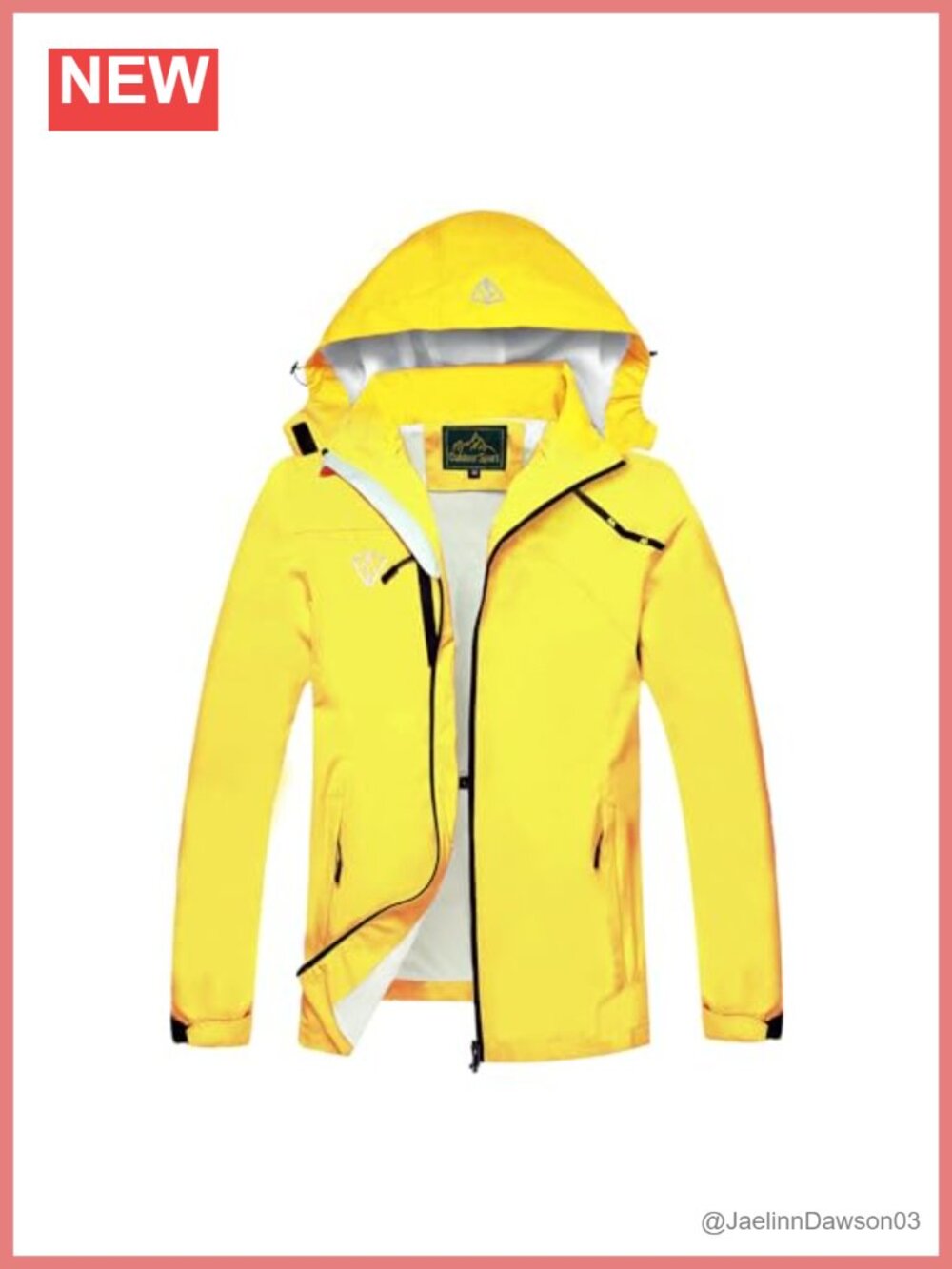 GIISAM Women's Waterproof Packable Rain Jacket with Hood